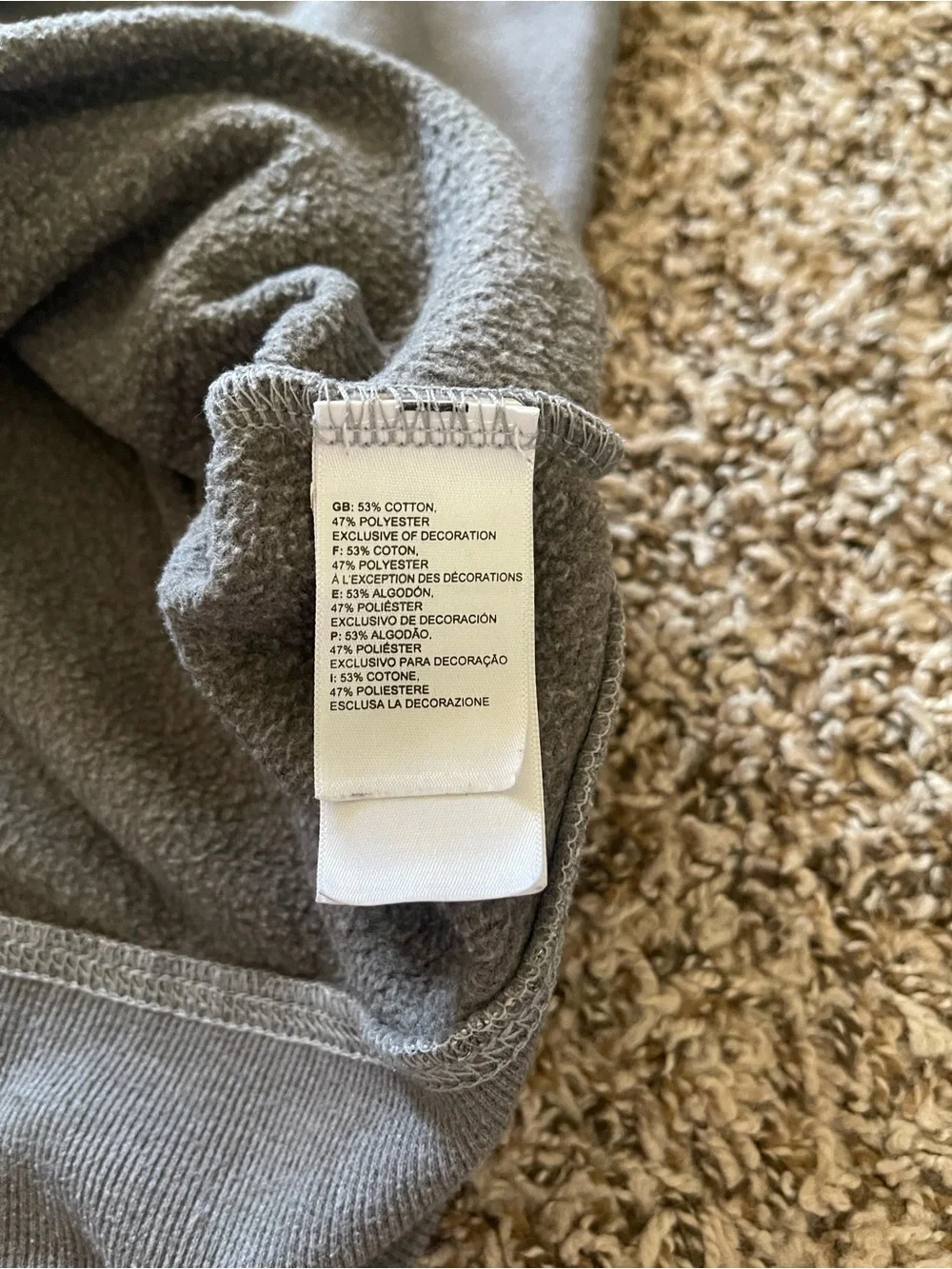 The North Face‎ Crewneck Sweatshirt Unisex Size Large L Gray Embroidered Logo